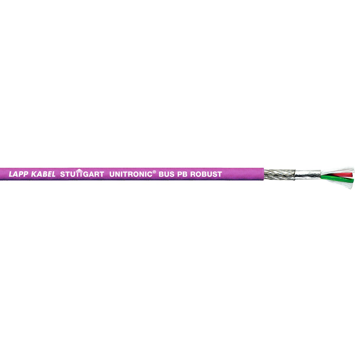 Lapp UNITRONIC BUS Series Bus Cable, 2 Cores, Screened, Aluminium Foil, Tinned Copper Braid Shield, PROFIBUS Cable