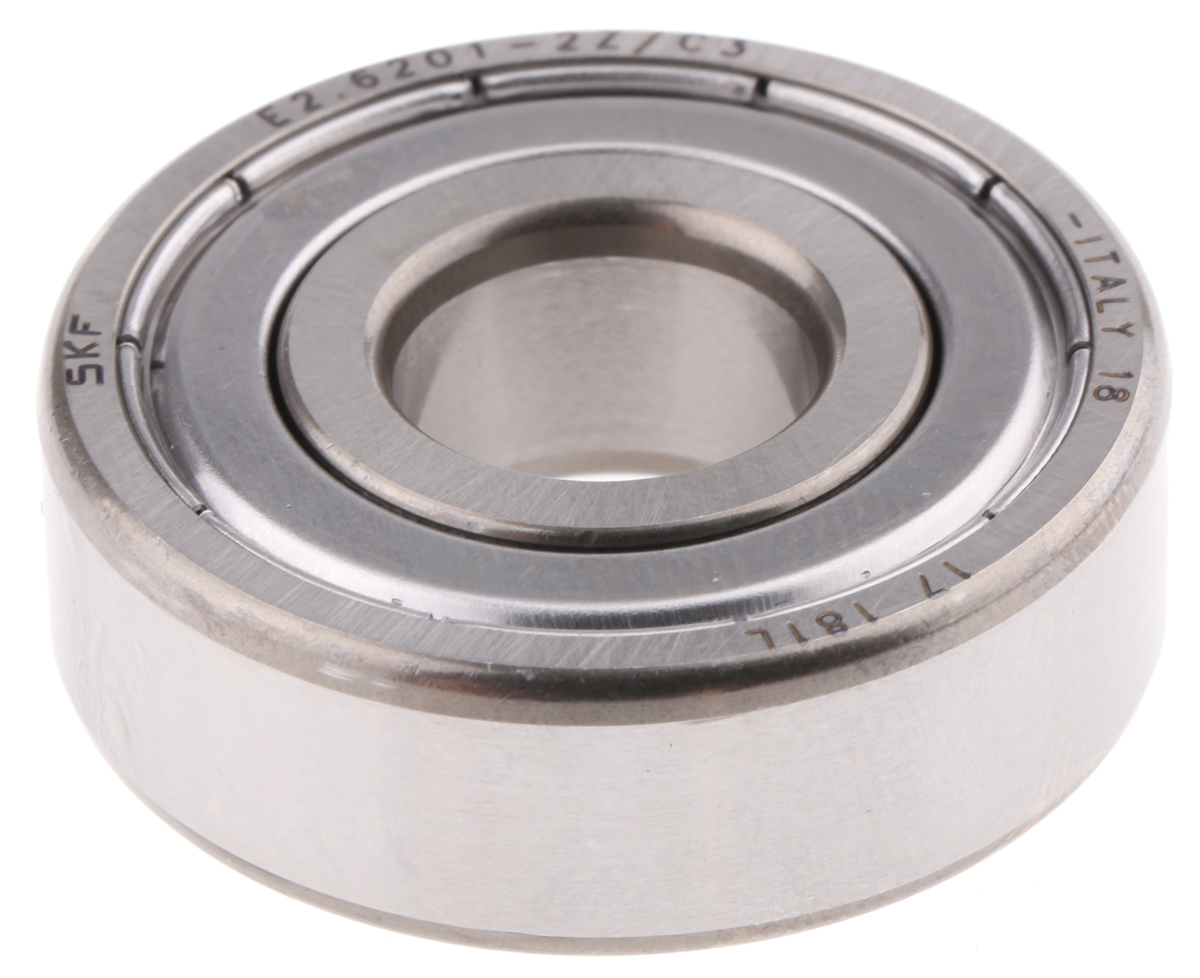 SKF E2.6201-2Z/C3 1 Row Ball Bearing - 12 mm ID, 32 mm OD