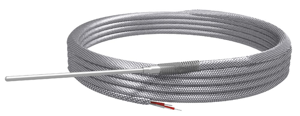 RS PRO Type K Thermocouple 100mm Length, 3mm Diameter, 0°C → 1200°C