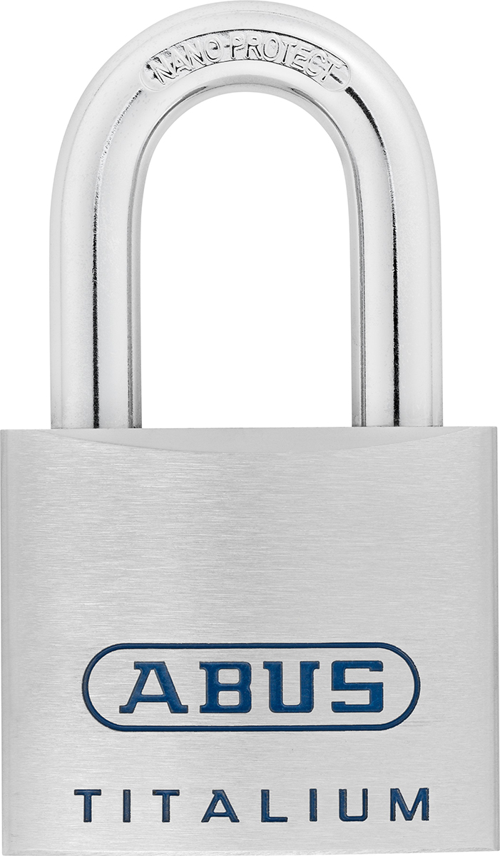 ABUS Key Weatherproof Titanium Safety Padlock, 11mm Shackle, 60mm Body