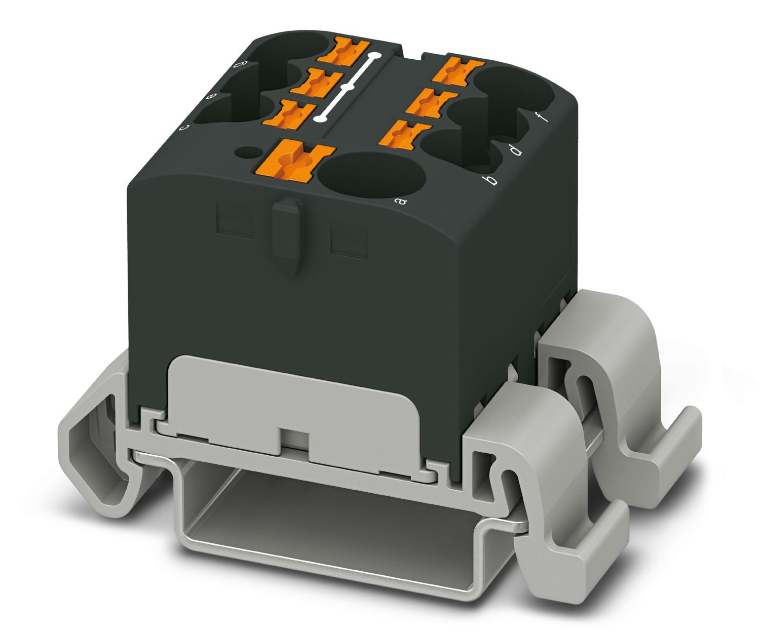 Phoenix Contact Distribution Block, 7 Way, 0.2 → 6mm², 32A, 450 V, Black