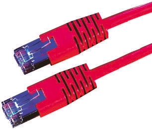 Roline, 10m Cat6, Red RJ45 to Male RJ45 Male, S/FTP Shielded, Terminated PVC Sheath