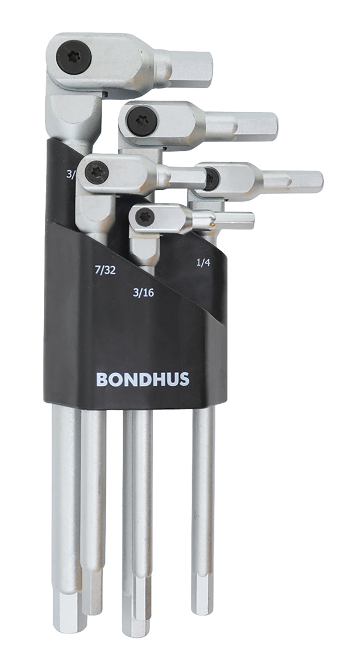 Bondhus 5 piece L Shape Imperial Hex Key Set, 3/16 → 3/8"