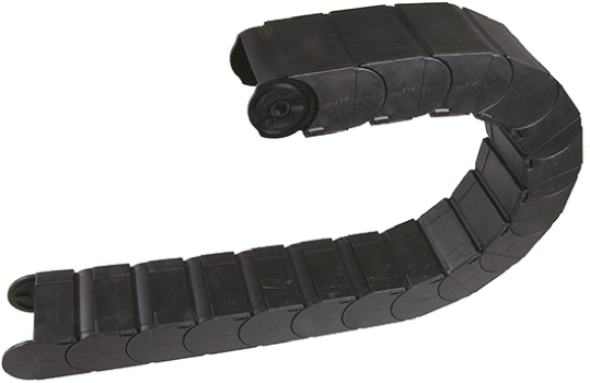 Igus 167, e-chain Black Cable Chain - Flexible Slot, W75 mm x D50mm, L1m, 150 mm Min. Bend Radius, Igumid G