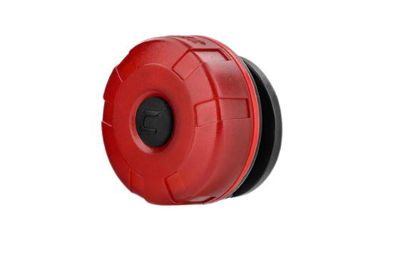 Coast LED Safety Torch Red - Rechargeable, 35 mm
