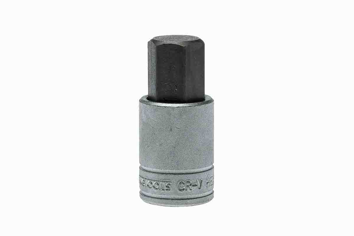 Teng Tools 1/2 in Drive Bit Socket, Hex Bit, 19mm
