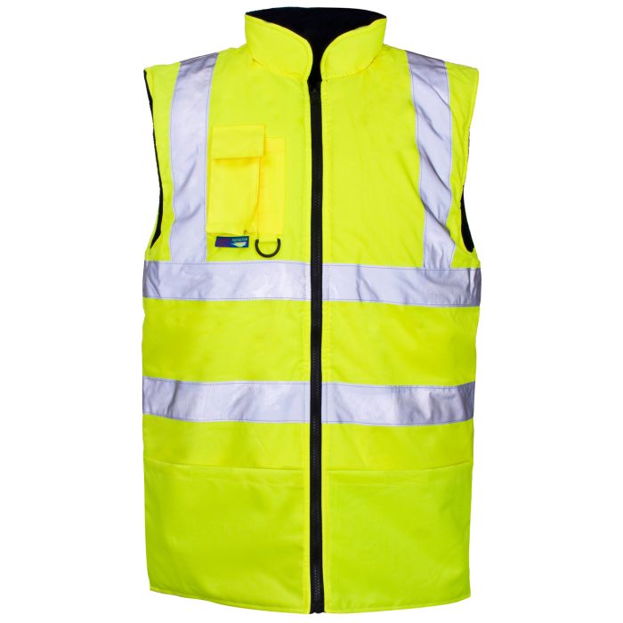 Supertouch Blue, Yellow Hi Vis Bodywarmer, L