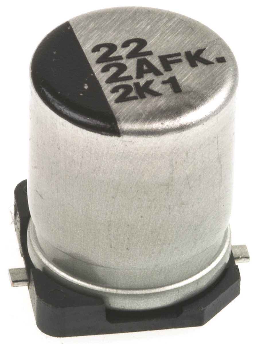 Panasonic 22μF Aluminium Electrolytic Capacitor 100V dc, Surface Mount - EEEFK2A220P
