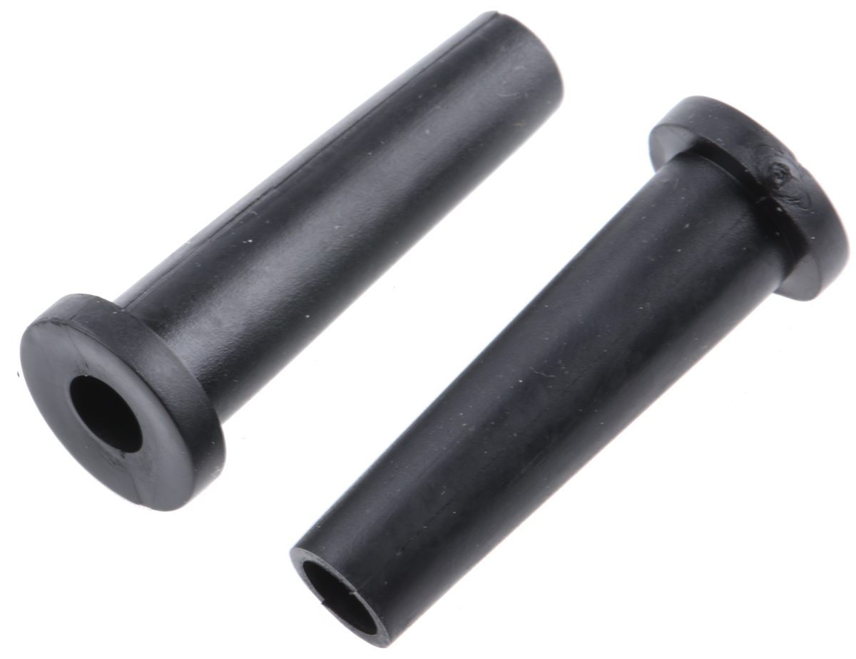 HellermannTyton HV Black PVC 9mm Cable Grommet for Maximum of 5.5mm Cable Dia. 632-01010 HV2101-PVC-FR-BK