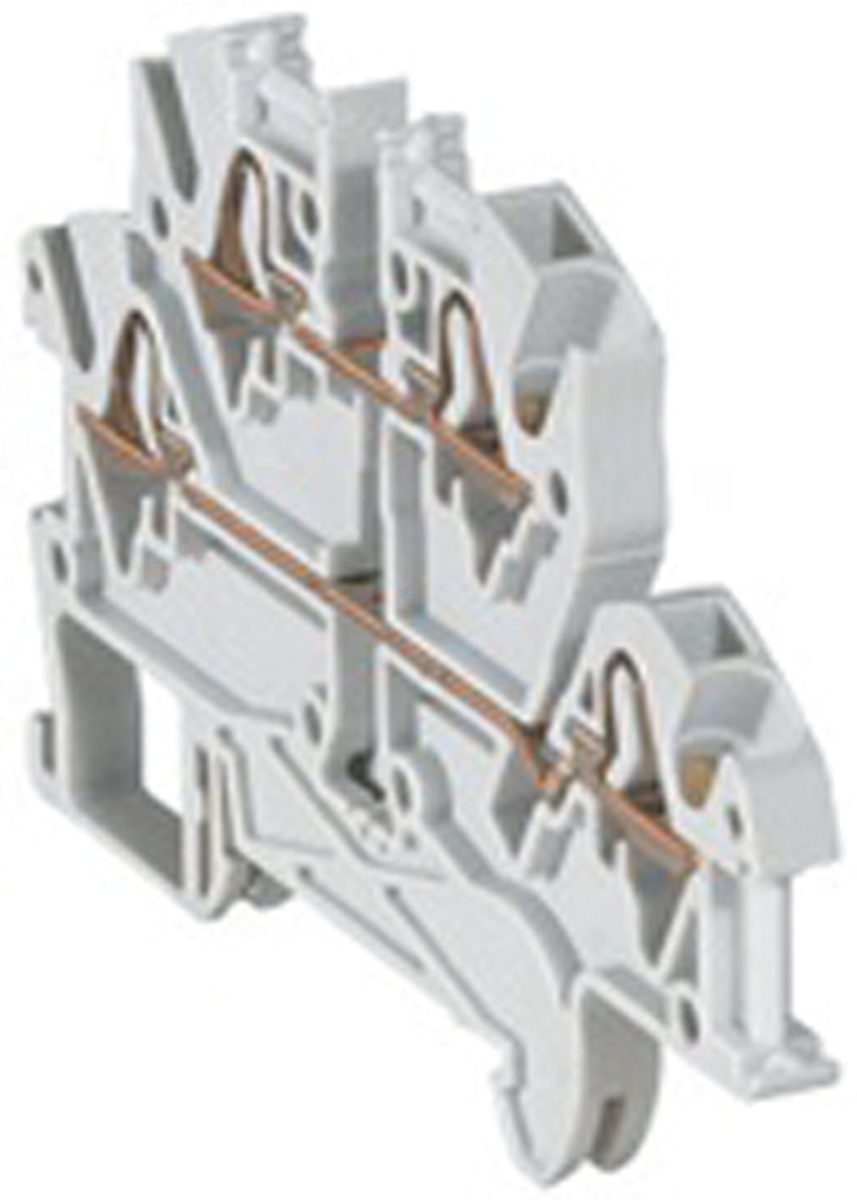 Legrand 0 372 67 372 Series Grey, Double-Level, Spring Clamp Termination