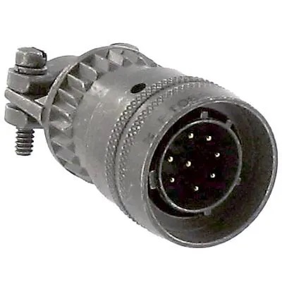 Amphenol Socapex, PT, Copper Alloy 8 Way Cable Mount MIL Spec Circular Connector PlugGreen, Pin Contacts,Shell Size 12,