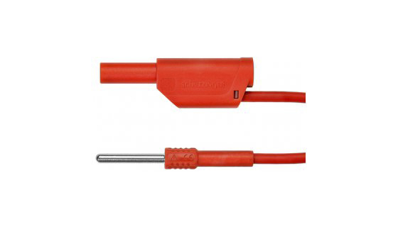 Schutzinger Test lead, 19A, 600V, Black, 500mm Lead Length