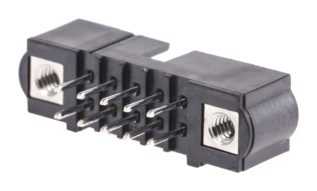 HARWIN Datamate J-Tek Series Straight Through Hole PCB Header, 10 Contact(s), 2 mm Pitch, 2 Row, Shrouded