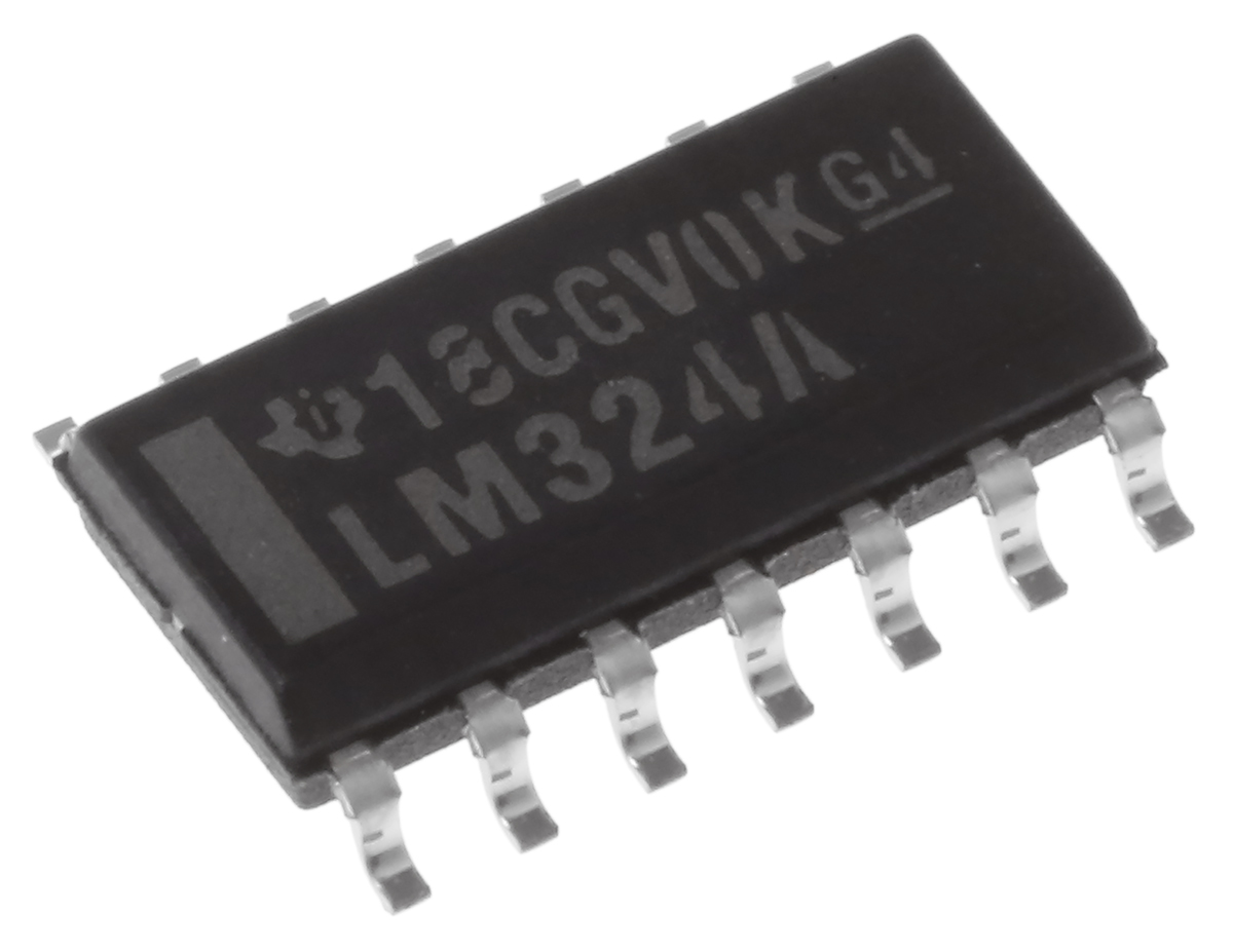 Texas Instruments, Operational Amplifier, 1.2 MHz, 14-Pin 30 V SOIC