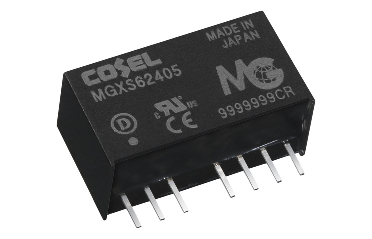 Cosel MGXS6 DC-DC Converter, 5V dc/ 1.2A Output, 6 → 60 V dc Input, 6W, Through Hole, +85°C Max Temp -40°C Min