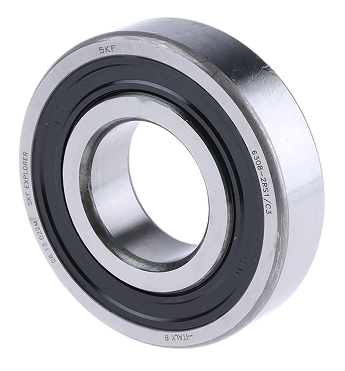 SKF 6308-2RS1/C3 1 Row Ball Bearing - 40 mm ID, 90 mm OD