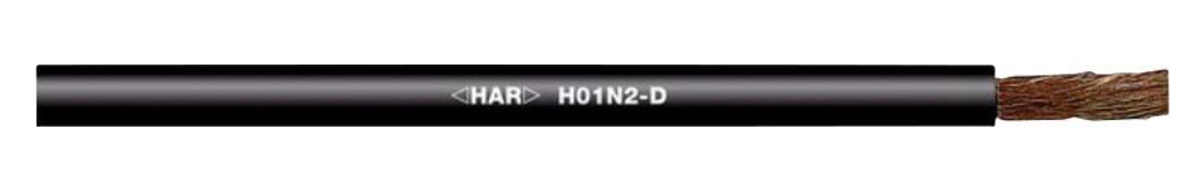 Lapp Black 35 mm² Hook Up Wire, 2 AWG, 1100/0.21 mm, 50m, Rubber Insulation, 2210702
