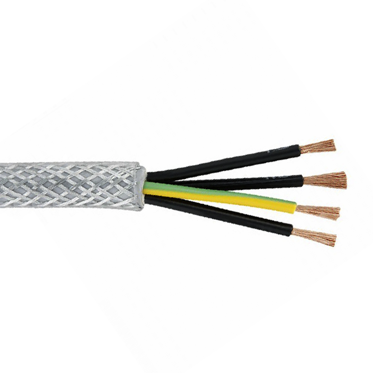 Lapp ÖLFLEX CLASSIC 110 SY Control Cable, 4 Cores, 1 mm² CSA 17 AWG, Screened, 50 m, Transparent Polyvinyl Chloride