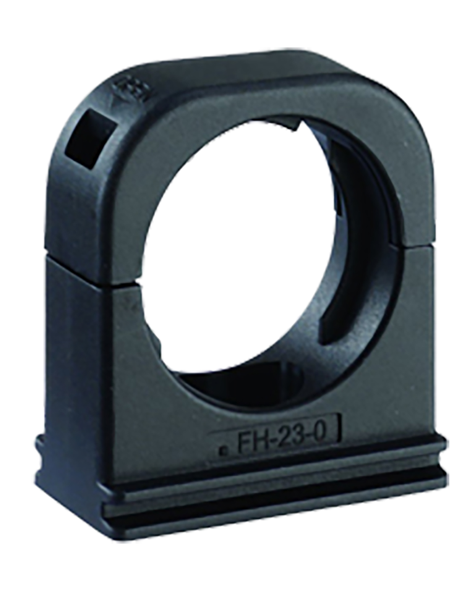 Kopex Conduit Clip, Conduit Fitting, 50mm Nominal Size, Nylon 12, Black IP68 rating