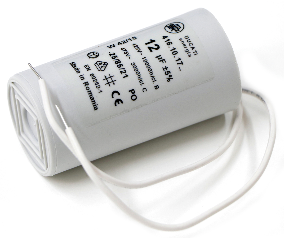 Ducati Energia 4.16.10 Polypropylene Film Capacitor, 450V ac, ±5%, 12μF