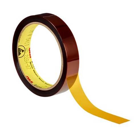 3M Scotch 5419 Yellow Polyimide Film Electrical Tape, 25mm x 33m