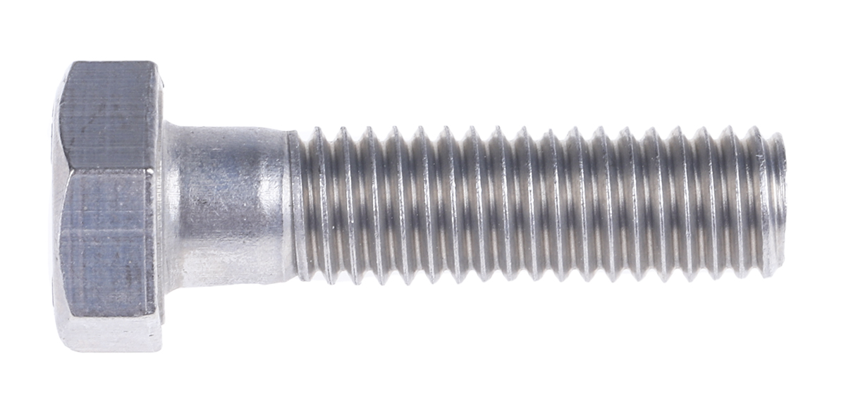 RS PRO Stainless Steel, Hex Bolt, M8 x 30mm