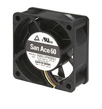 Sanyo Denki 9G Series Axial Fan, 12 V dc, DC Operation, 83.9m³/h, 8.04W, 670mA Max, 60 x 60 x 25mm