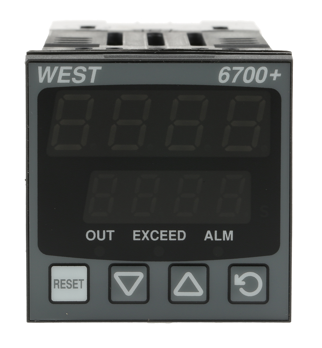 West Instruments P6700 PID Temperature Controller, 48 x 48 (1/16 DIN)mm, 1 Output Relay, 100 → 240 V ac Supply Voltage