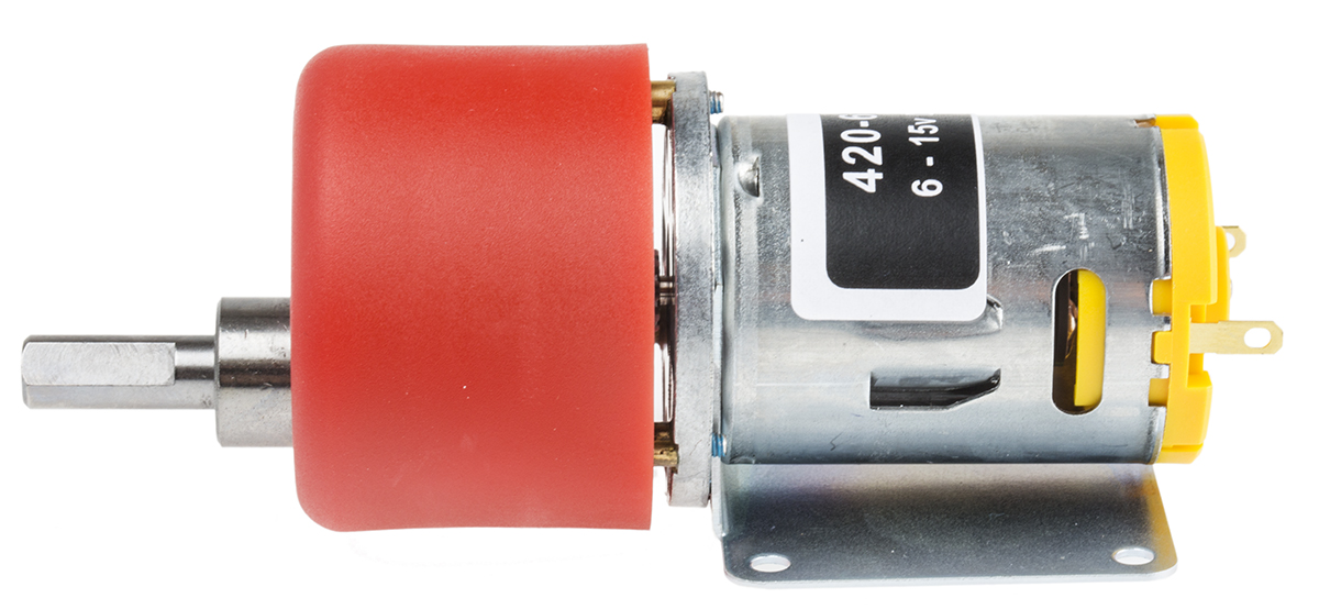 RS PRO Brushed Geared DC Geared Motor, 7.98W, 12 V dc, 59 Ncm, 20 rpm, 6mm Shaft Diameter