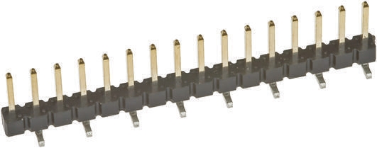 Amphenol Communications Solutions Bergstik Series Straight Surface Pin Header, 8 Contact(s), 2.54 mm Pitch, 1 Row,