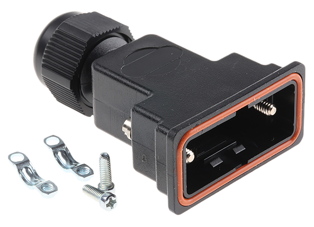 HARTING D-sub Waterproof Series Polymer D Sub Backshell, 9 Way