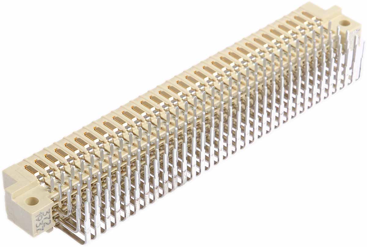 HARTING har-bus 64 160 Way 2.54mm Pitch, Type Shrouded Header, 5 Row, Right Angle DIN 41612 Connector, Plug