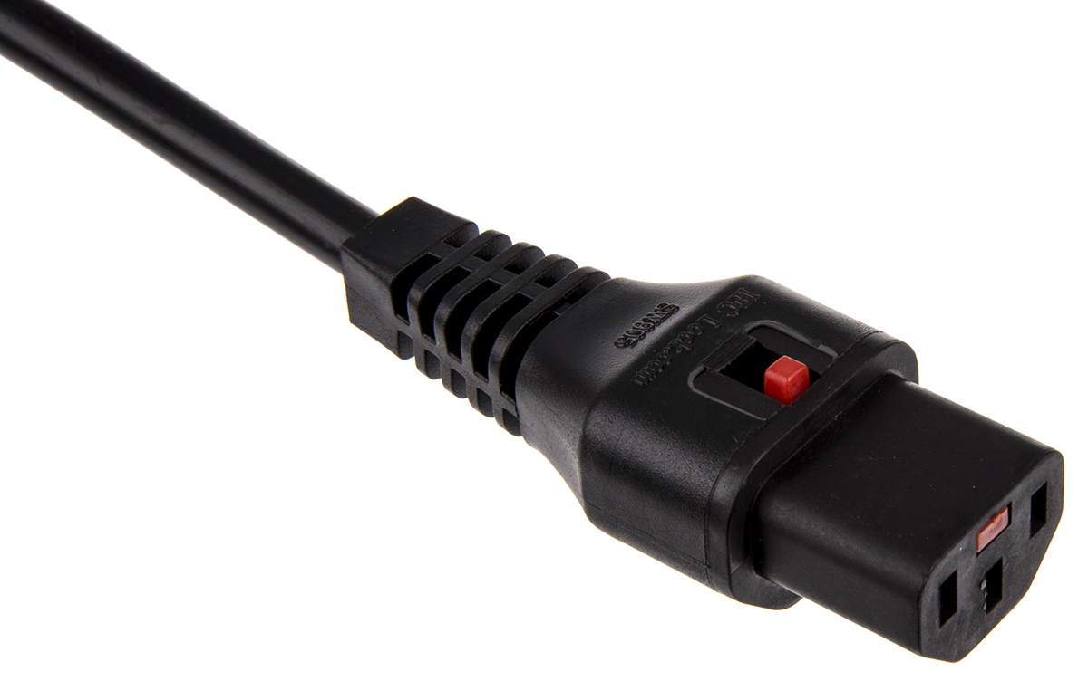 Schaffner IEC C13 Plug to Unterminated Power Cord, 2m