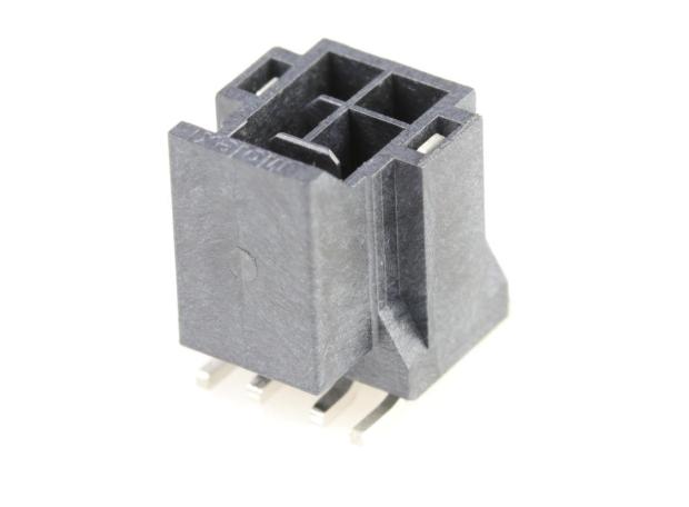 Molex 105429 Series Vertical Surface Mount PCB Header, 4 Contact(s), 2.5 mm Pitch, 2 Row, Shrouded