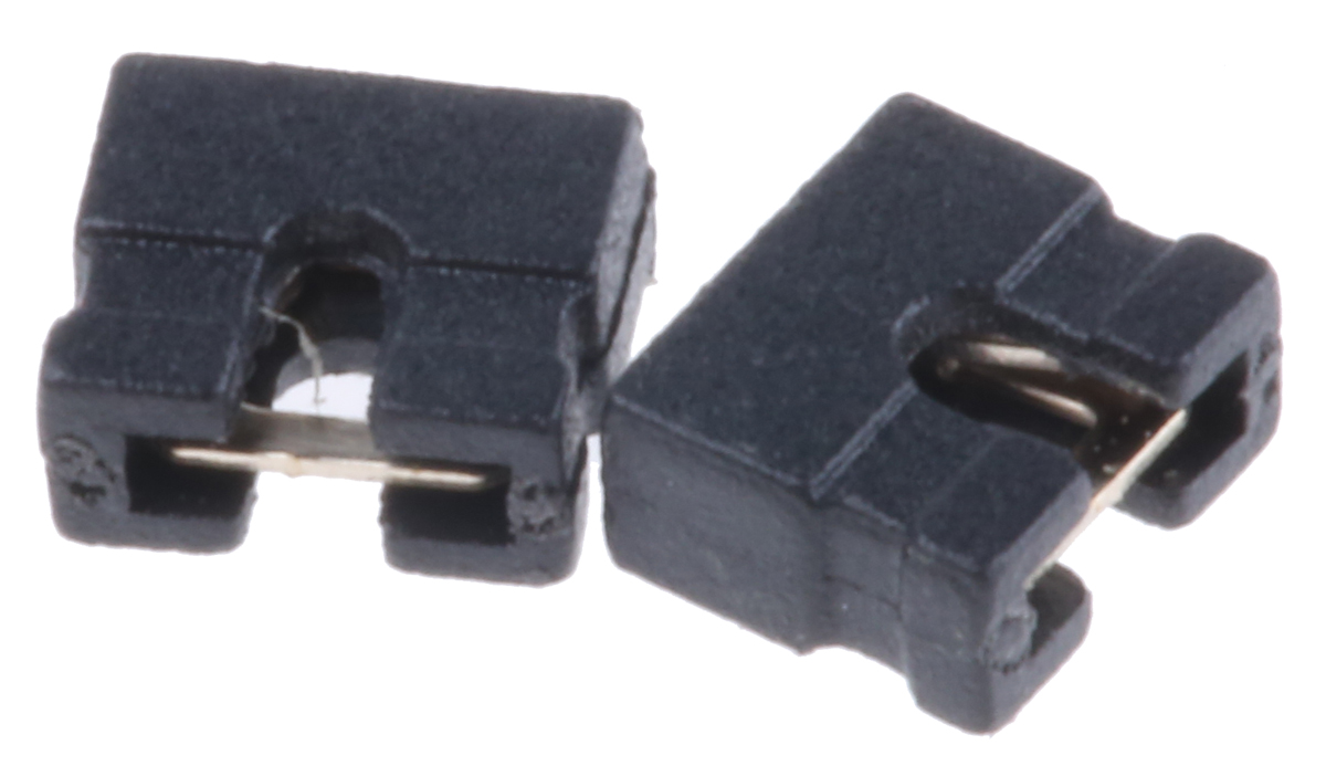 ASSMANN WSW Jumper Female Straight Black Open Top 2 Way 1 Row 2mm Pitch