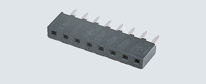 HARWIN Straight Through Hole Mount PCB Socket, 9-Contact, 1-Row, 2mm Pitch, Solder Termination