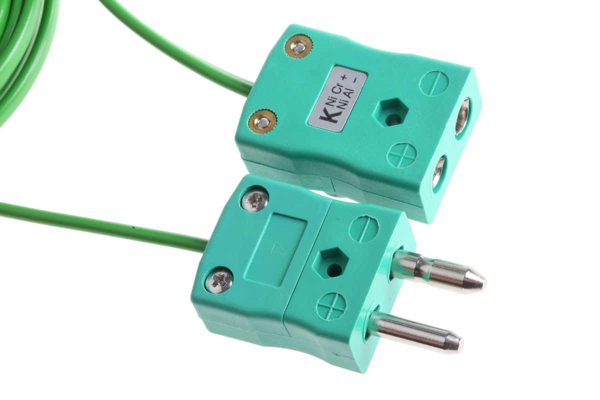 RS PRO Type K Thermocouple Cable/Wire Extension Lead, 2m, Unscreened, PVC Insulation, +105°C Max, 7/0.2mm