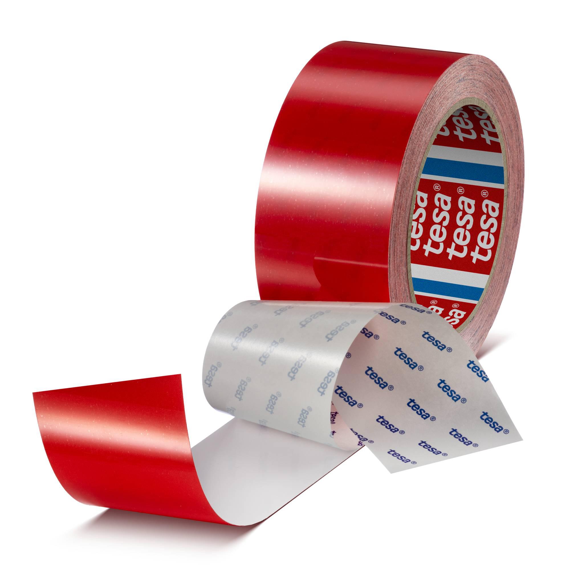 Tesa 60960 Red PET Film 20m Floor Tape, 0.175mm Thickness