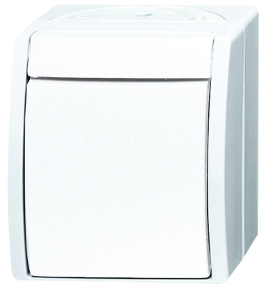 Busch Jaeger - ABB Push Button Light Switch, 1 Way, 1 Gang