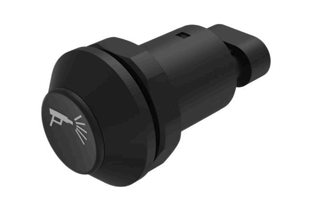 EAO Series 09 Series Push Button Switch, Momentary, Panel Mount, 30mm Cutout, 1 NO, 12 → 48V dc, IP67