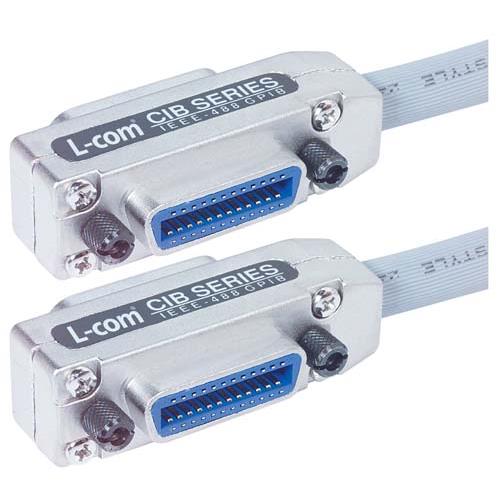 L-Com 24 Pin Header to Female 24 Pin Header Parallel Cable, 1m, Grey Sheath
