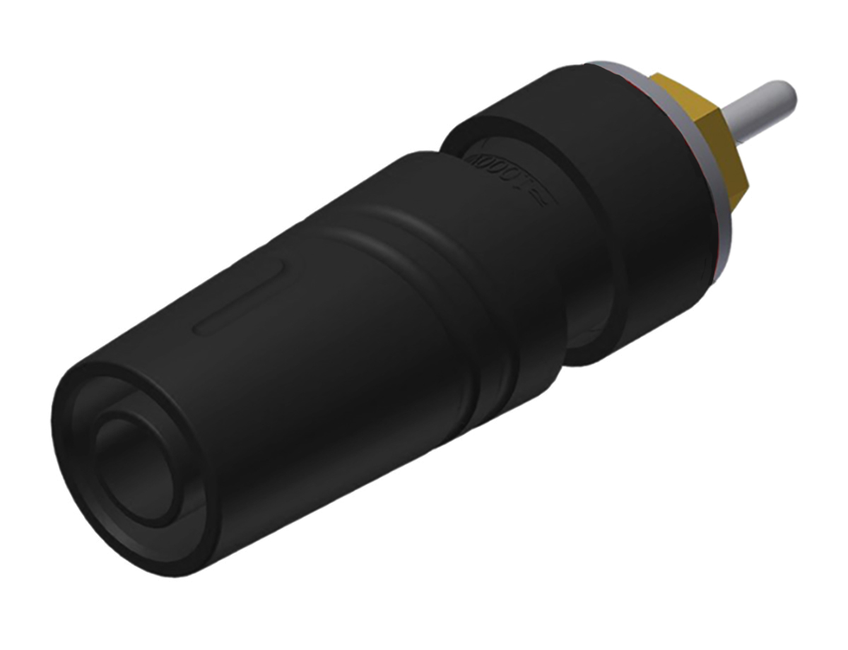 Hirschmann Test & Measurement Black Female Banana Socket, 4 mm Connector, Solder Termination, 24A, 1000V ac/dc, Gold