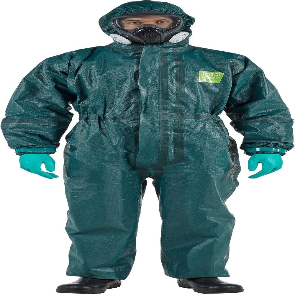 Ansell Green Coverall, EN 1073-2, EN 1149-5, EN 14126, L