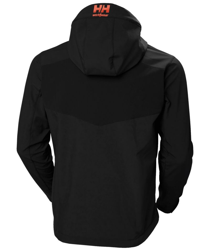 Helly Hansen Chelsea Evolution Black, Breathable, Water Repellent Softshell Jacket, XL