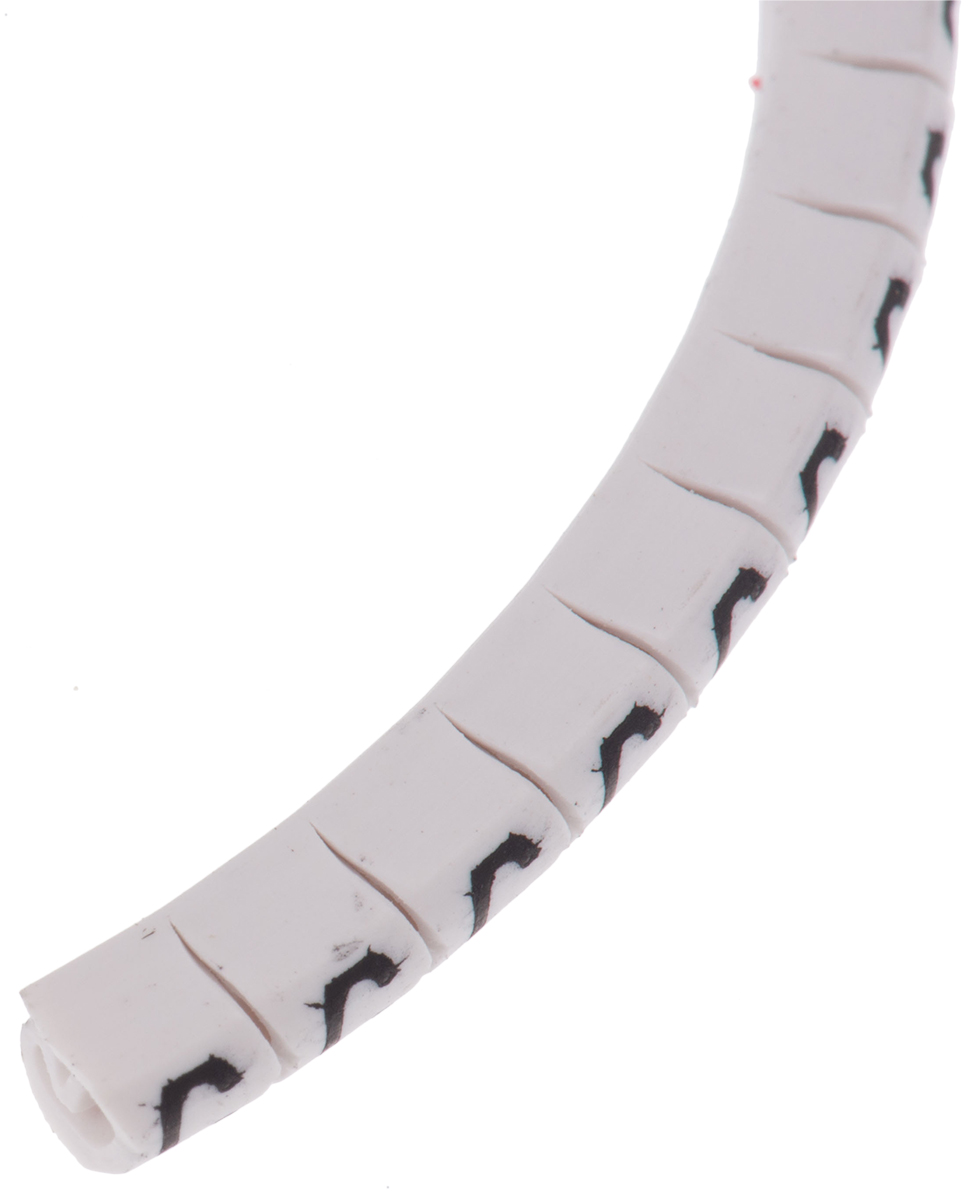 HellermannTyton Helagrip Slide On Cable Marker, Black on White, Pre-printed "C", 1 → 3mm Cable, 901-10403