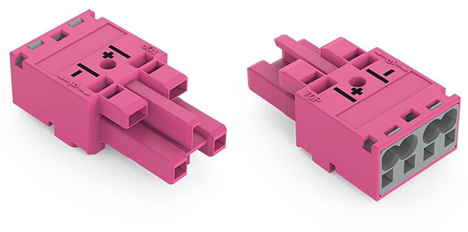 WAGO 770 Series Socket, 2-Pole, Female, Cable Mount, 25A, IP20