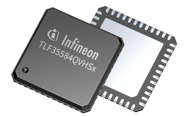 Infineon TLF35584QVHS1XUMA1, Battery Charge Controller IC, 40 V to 40 V Input 5.0/3.3 V Output 600 mA, PG-VQFN 48-Pin