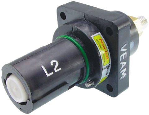 ITT Cannon, Veam Powerlock Black Panel Mount Industrial Power Socket, Rated At 660A, 1.0 kV