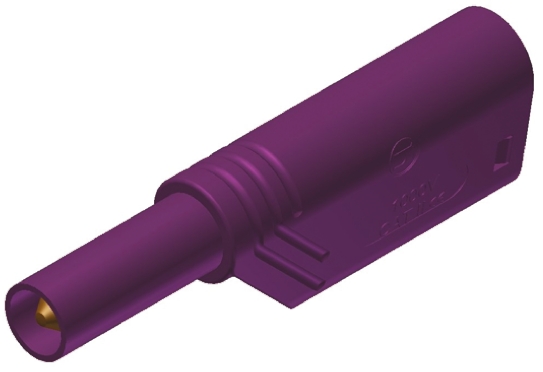 Hirschmann Test & Measurement Violet Male Banana Plug, 4 mm Connector, Screw Termination, 24A, 1000V ac/dc, Nickel