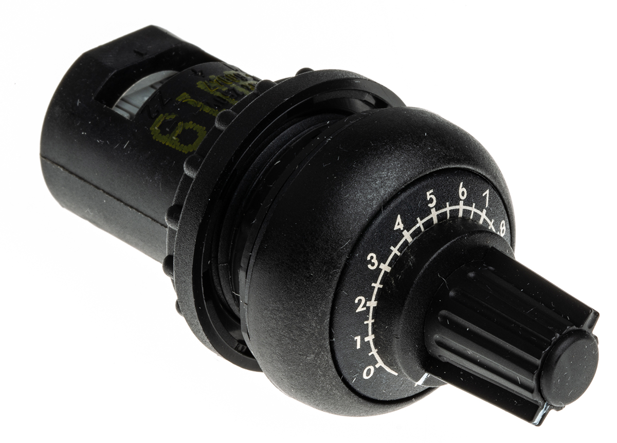 Eaton RMQ-Titan 10kΩ Rotary Potentiometer Front Mount, 232233 M22S-R10K